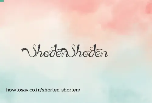 Shorten Shorten