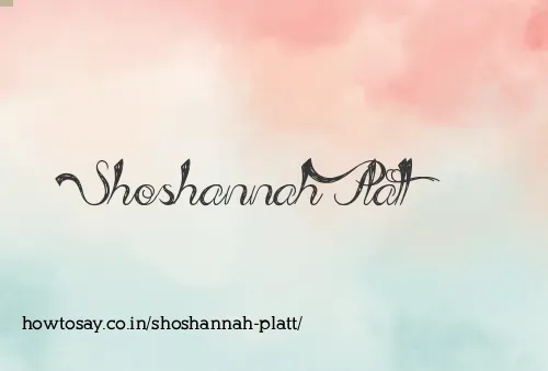 Shoshannah Platt