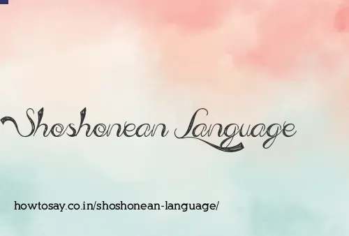 Shoshonean Language