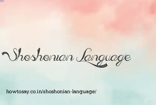 Shoshonian Language