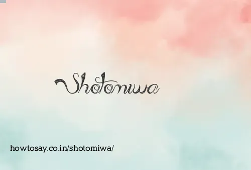 Shotomiwa