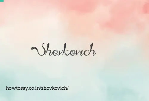 Shovkovich