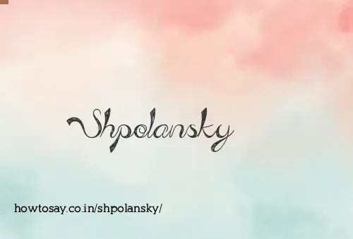 Shpolansky