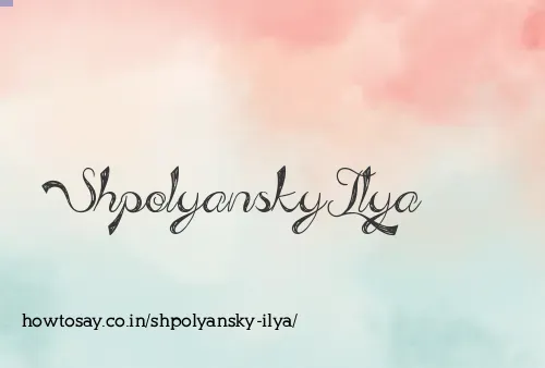 Shpolyansky Ilya