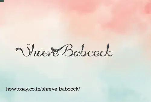 Shreve Babcock