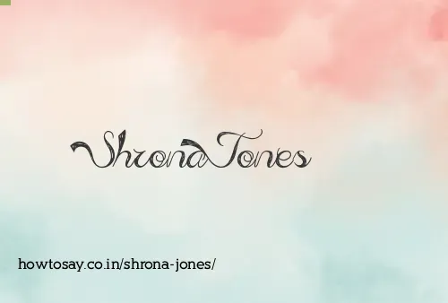 Shrona Jones