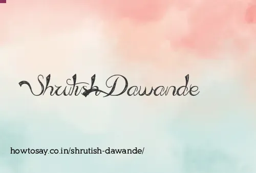 Shrutish Dawande
