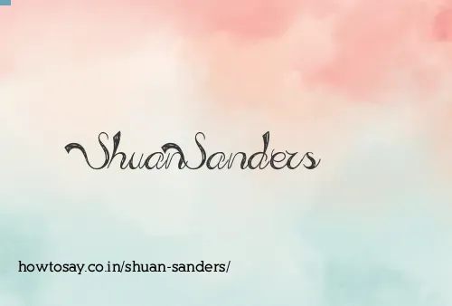 Shuan Sanders