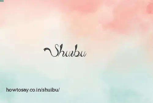 Shuibu