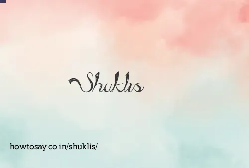 Shuklis
