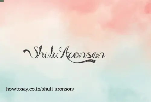 Shuli Aronson