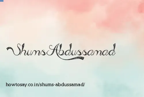 Shums Abdussamad