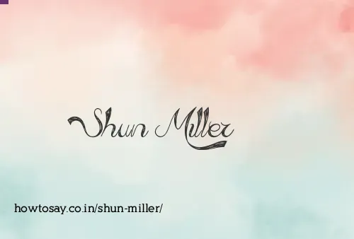 Shun Miller