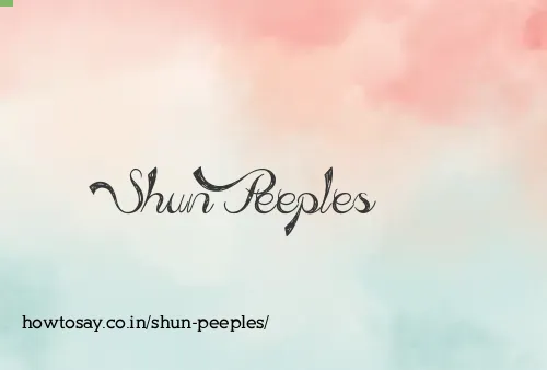 Shun Peeples