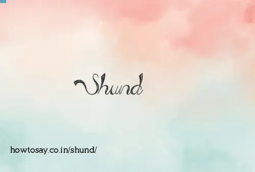 Shund