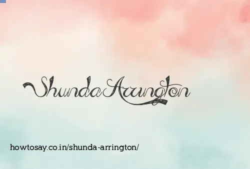 Shunda Arrington