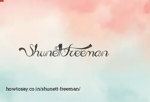 Shunett Freeman