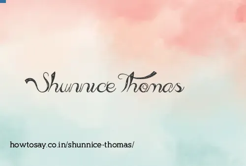 Shunnice Thomas