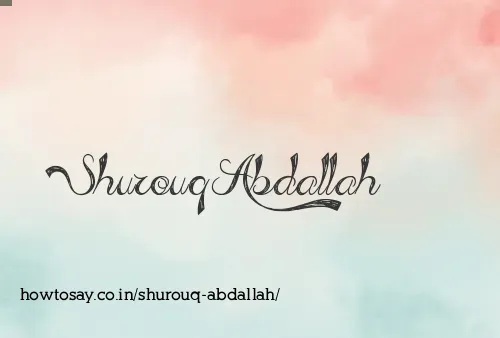 Shurouq Abdallah
