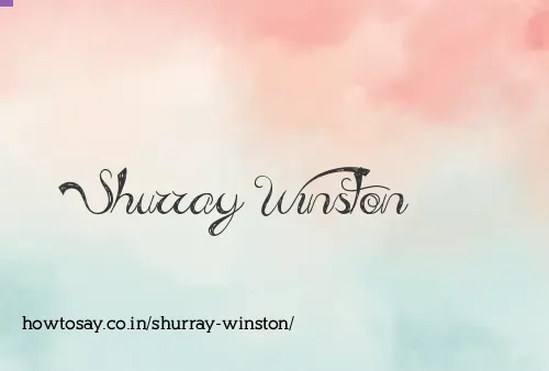 Shurray Winston