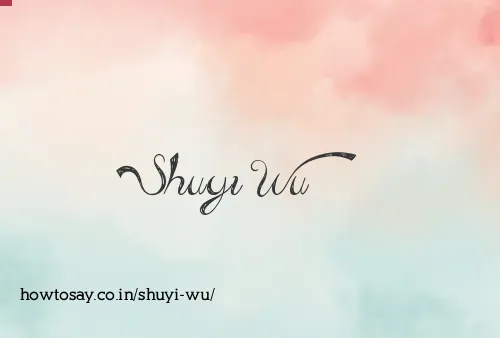 Shuyi Wu