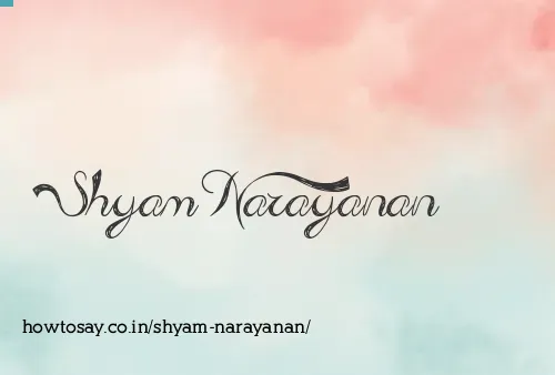 Shyam Narayanan