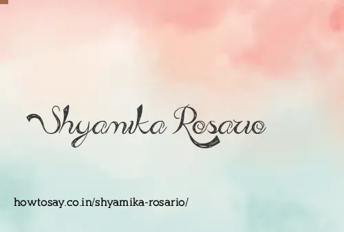 Shyamika Rosario