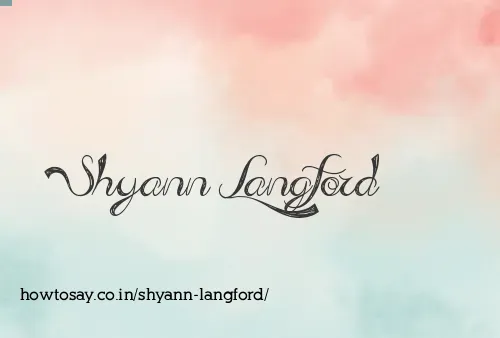 Shyann Langford