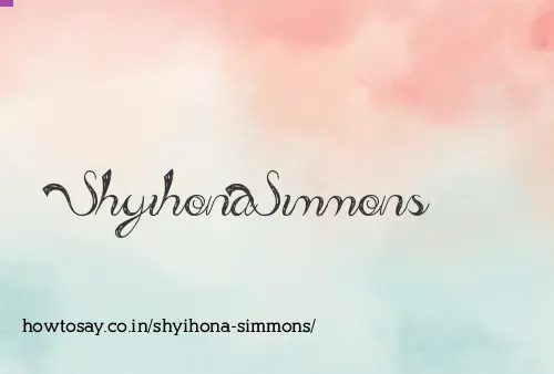 Shyihona Simmons