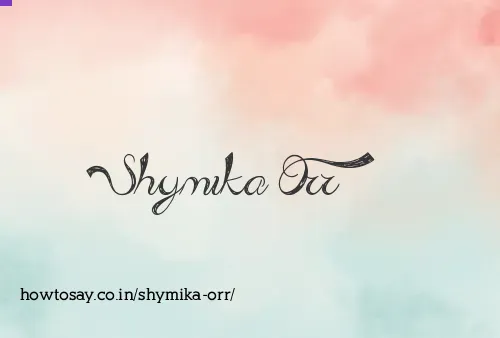 Shymika Orr