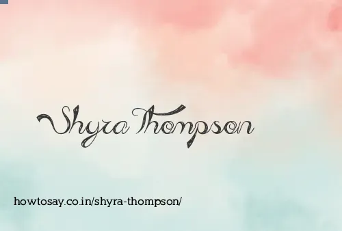 Shyra Thompson