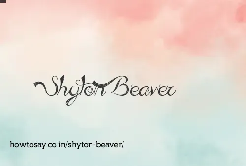 Shyton Beaver