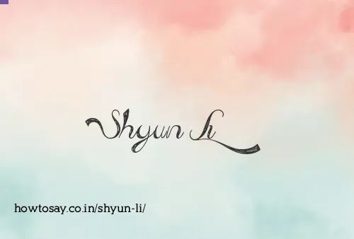 Shyun Li