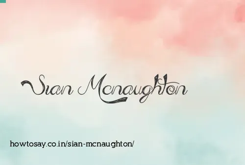 Sian Mcnaughton