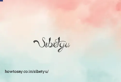 Sibetyu