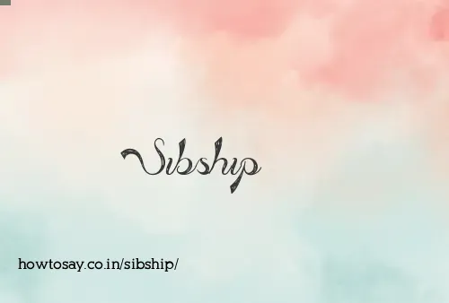 Sibship