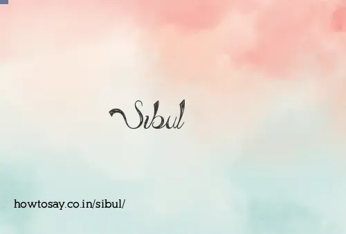 Sibul
