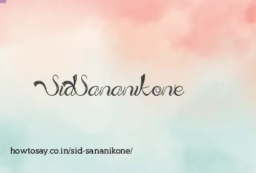 Sid Sananikone