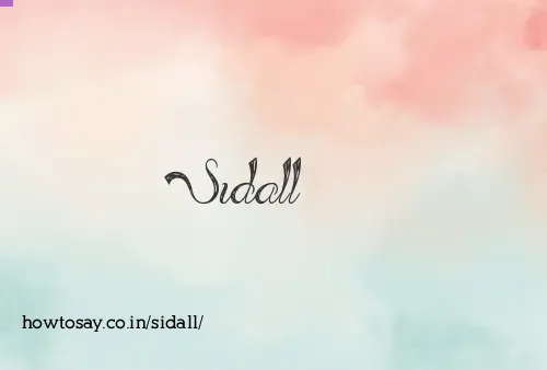 Sidall