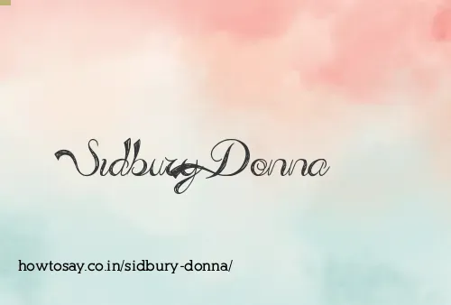 Sidbury Donna