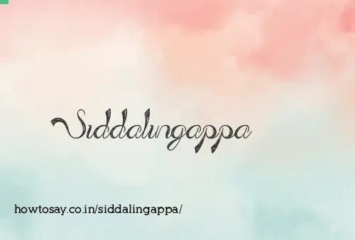 Siddalingappa