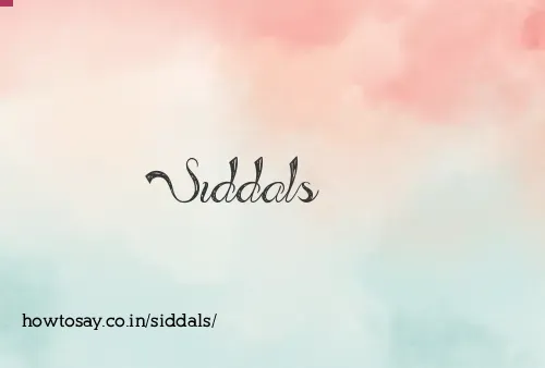 Siddals