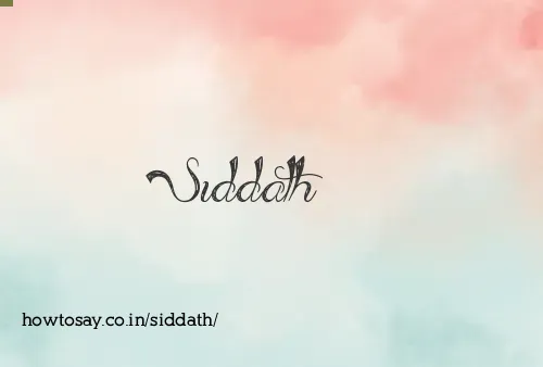Siddath