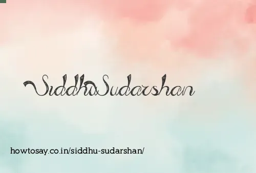 Siddhu Sudarshan