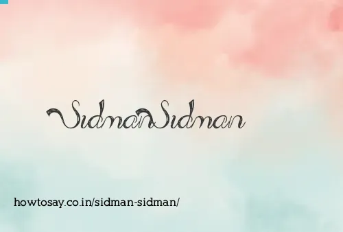 Sidman Sidman