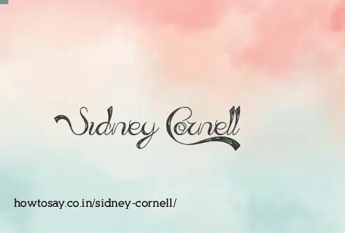 Sidney Cornell