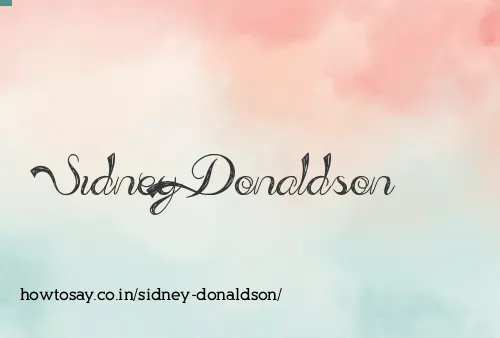 Sidney Donaldson