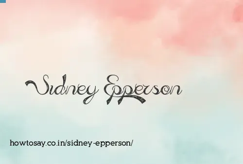 Sidney Epperson