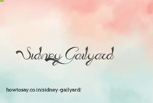 Sidney Gailyard