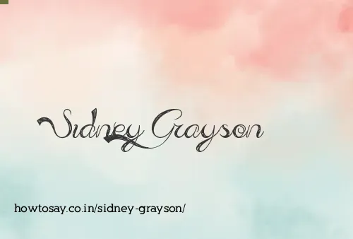 Sidney Grayson